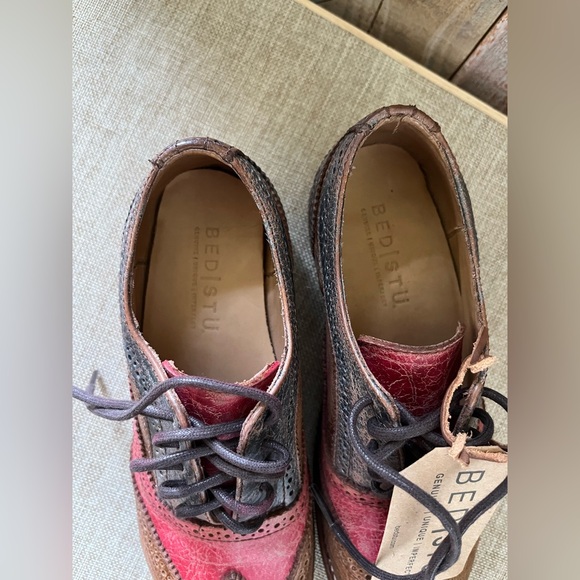 BED|STU Brown and Pink Oxford Derbys - Picture 4 of 8